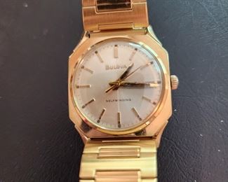 Bulova 10k backing vintage men's watch