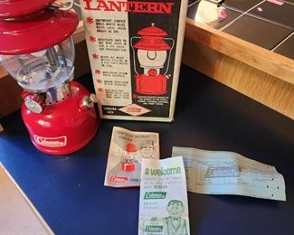 1966 Coleman lantern in original box