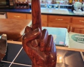 Wooden finger