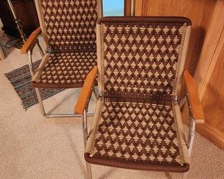 2 woven chairs