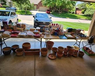 Paper goods and pots