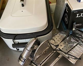 Roaster and Electric Meat Slicer