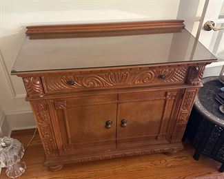 BUY IT NOW! $350. Antique, Carved Sideboard. 41"W x 18"D x 36"H