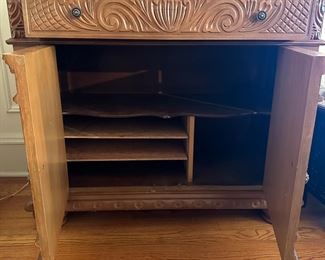 BUY IT NOW! $350. Antique, Carved Sideboard. 41"W x 18"D x 36"H