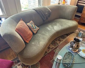 BUY IT NOW! $480. Vintage Atomic Sage Green Sofa