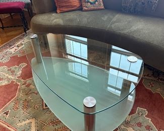BUY IT NOW! $200. Contemporary, 2-Tier glass, chrome Coffee Table.