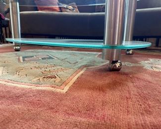 BUY IT NOW! $200. Contemporary, 2-Tier glass, chrome Coffee Table.