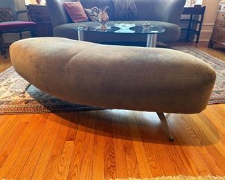 BUY IT NOW! $300. Vintage MCM Atomic Sage Green Kidney Bench