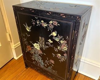 BUY IT NOW! $480. Antique Lacquered Chinoiserie Cabinet