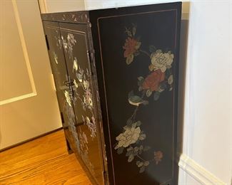 BUY IT NOW! $480. Antique Lacquered Chinoiserie Cabinet
