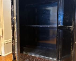 BUY IT NOW! $480. Antique Lacquered Chinoiserie Cabinet