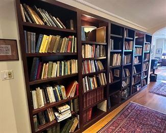 BUY IT NOW! $1200. 5 Bookcase lot. (Or single bookcase, $200, double bookcase $400)