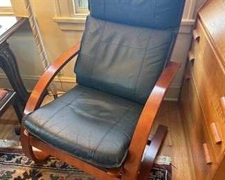 BUY IT NOW! $60. Vintage Danish Lounge Chair and Ottoman