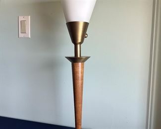 Vintage Mid-Century Modern Gerald Thurston Lightolier/Stiffel-style Torchiere Table Lamp. 25"H