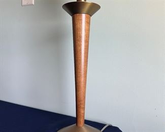 Vintage Mid-Century Modern Gerald Thurston Lightolier/Stiffel-style Torchiere Table Lamp. 25"H
