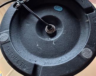 SOLD! BUY IT NOW: $300 VTG Modern Heavy Iron and Steel Black Floor Lamp by ARTUP. 70"H