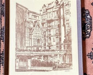 BUY IT NOW! $60. Black and white Print by Juliette Bollard. 14.5"H x 11.5"W