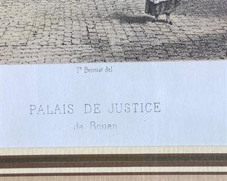 BUY IT NOW! $40. Palais de Justice de Rouen . 14"W x 10"H. 