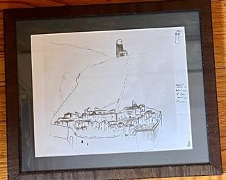 BUT IT NOW $90. Schematization of detail from St. Roch painting monieux 10"x8" copy/print