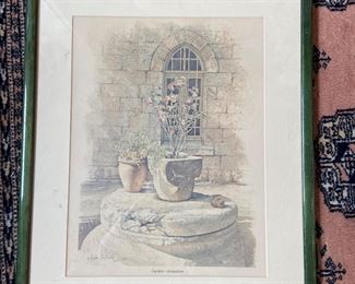 BUY IT NOW $12. Garden - Jerusalem print 10"x13.25"; 1977 
