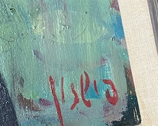 BUY IT NOW $300. Oil on Canvas; Moshe Fishzon (Poland) 12.5"x17.5"