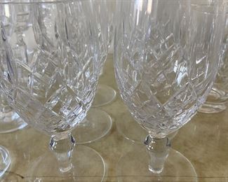 Vintage Crystal Goblets; 8pc set