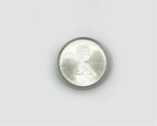  1974 CANADA RCM $5 SILVER COINPROOF QUALITYMONTREAL OLYMPIC GAMES SILVER COIN