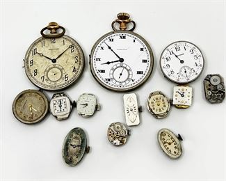  VINTAGE LOT OF WATCH PARTSAS IS