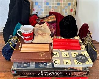 Scrabble Deluxe Edition, Travel Set, Extra Deluxe Board, Many Bags Of Letter Tiles, Mug & Racks
Lot #: 190