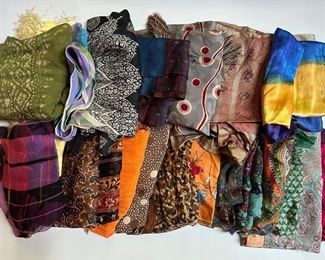 20 Scarves: Many Silk, Many Vintage
Lot #: 93