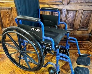 Drive Blue Streak Series Transport Wheel Chair, Foldable
Lot #: 181