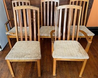 Set 5 Vintage Solid Wood Dining Room Chairs
Lot #: 10