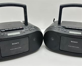 2 Sony CD Radio Cassette Recorders Model: CFD-550
Lot #: 161