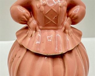 1940s Pottery Guild Pink Dutch Girl Cookie Jar
Lot #: 13