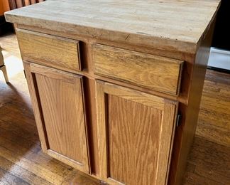 Butcher Block Kitchen Island
Lot #: 72