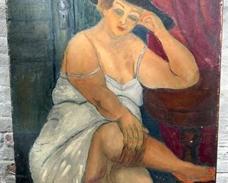 Vintage Original Oil Painting, Signed On Back
Lot #: 165