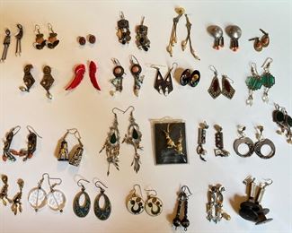 Over 25 Pairs Earrings, Some Vintage
Lot #: 154
