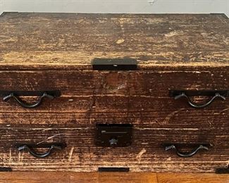 Antique Solid Wood Travel Chest
Lot #: 70