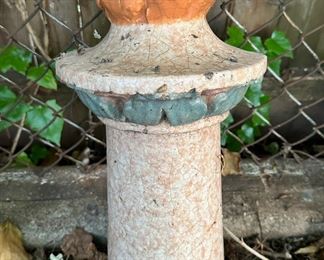 Torch Sculpture From Coney Island's Pink Palace Made In 1933, Glazed Terracotta
Lot #: 3