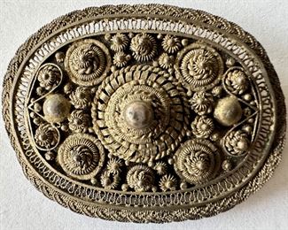 835 Silver Filigree Pin Brooch, Palestine
Lot #: 86