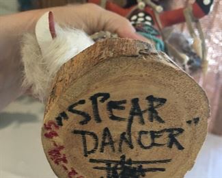 Signed Spear Dancer Kachina