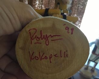 Signed Kokopelli Kachina