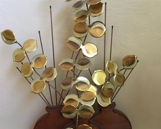 wood & metal wall art piece