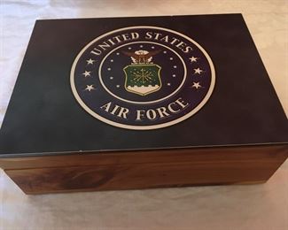 US Air Force cedar box