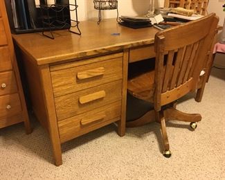 Antique desk & chair