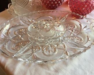 Awesome glass serving piece w/lid