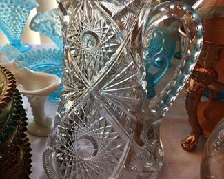 Cut? Glass large pitcher