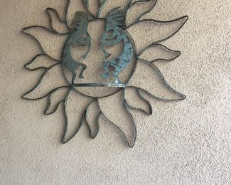 Sun Kokopelli outdoor art
