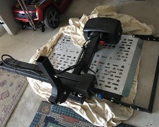 Mobility cart car attachment