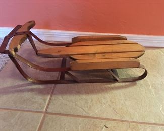 Antique doll sled